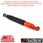 OUTBACK ARMOUR SUSPENSION KIT REAR ADJ BYPASS EXPD HD FITS TOYOTA LC 200S 9/07+